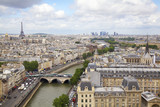 Fototapeta Sypialnia - Paris skyline and Seine River, France