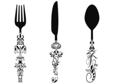 Cutlery Black Silhouette Clipart Free Stock Photo - Public Domain Pictures