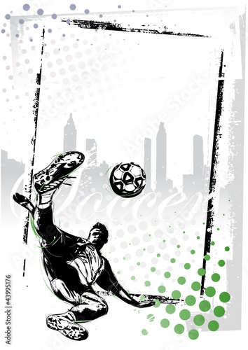 Fototapeta na wymiar soccer poster