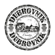 Dubrovnik Grunge Rubber Stamp