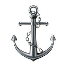 Anchor On White Background
