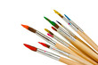 © Africa Studio - Paint brushes with gouache isolated on white