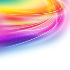Fototapete - Colorful abstract wave background design with space for your text