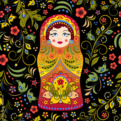 Naklejka dekoracyjna russian doll