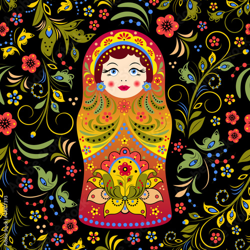 Naklejka na szybę russian doll