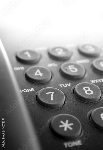 Fotografija phone in black with buttons for dialing