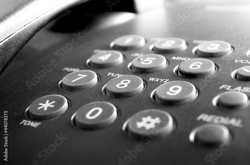 Fotografija phone in black with buttons for dialing
