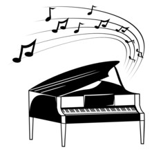 Piano And Music Notes