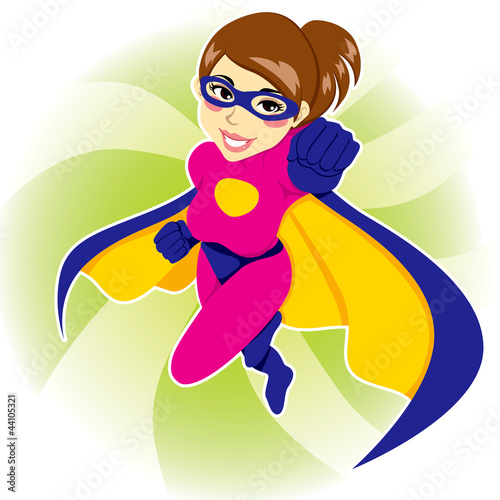 Naklejka dekoracyjna Superhero Woman