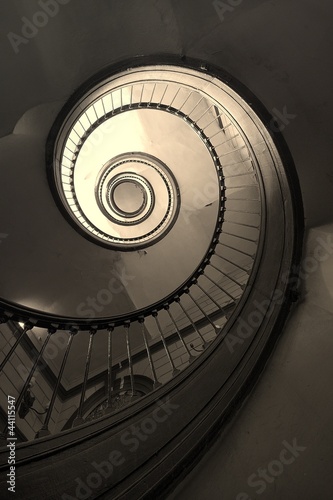 Nowoczesny obraz na płótnie Ślimakowe schody