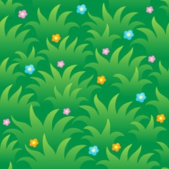 Poster - Grassy seamless background 1