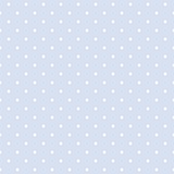 Vector seamless pattern with white polka dots on blue background