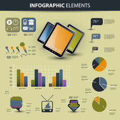 Vector set of infographic elements