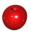 Red apple. EPS 10 vector illustration.