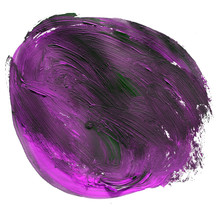 Developed Paint Range Brush Purple Black Isolated Watercolor Abs