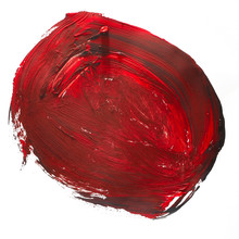 Developed Paint Range Brush Red Black Isolated Watercolor Abstra