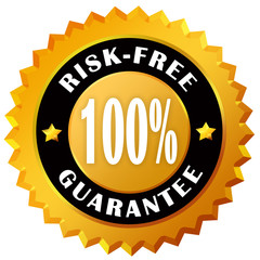 Wall Mural - Risk free guarantee label