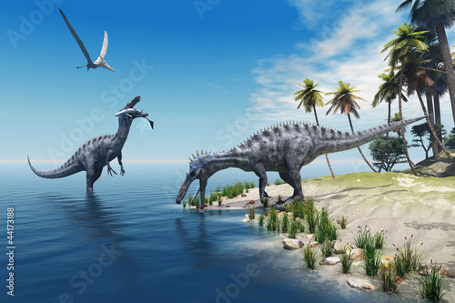 Nowoczesny obraz na płótnie Suchomimus Dinosaurs