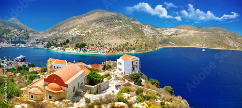Foto-Fußmatte - travel in Greece series - beautiful Kastelorizo , dodecanes (von Freesurf)