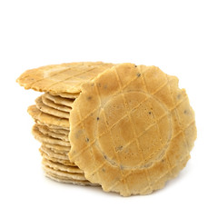 Wall Mural - Stack of Crackers Isolated