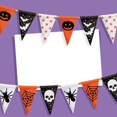 Wall Mural - halloween party card