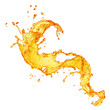 canvas print picture - orange juice splash