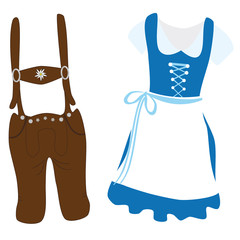 Lederhose und Dirndl