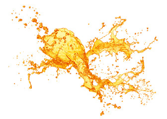 Wall Mural - orange juice splash