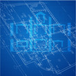 © nahariyani100 - Urban Blueprint (vector). Architectural background