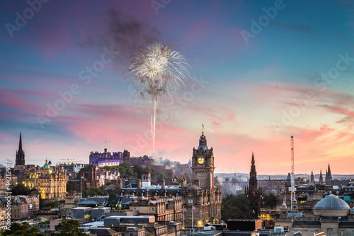 Fireworks over Edinburgh Ca...