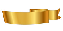 Vector Illustration Of Gold Ribbon