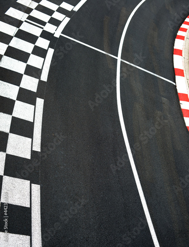 Fotografie, Obraz Automobilový závod asfalt na Monaco Grand Prix městském okruhu