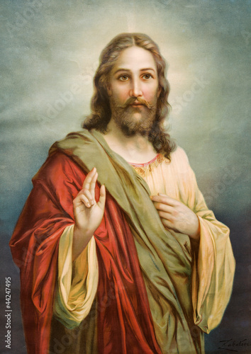 Copy of typical catholic image of Jesus Christ - 44247495