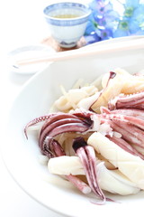 Chinese cuisine, boiled squid for appetizer