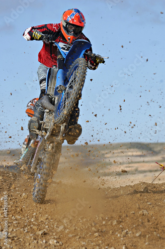 Fotografia, Obraz  motocross wheelie