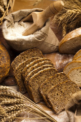 Wall Mural - Assortment of baked bread