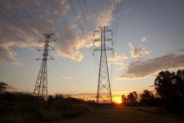 Wall Mural - Power towers