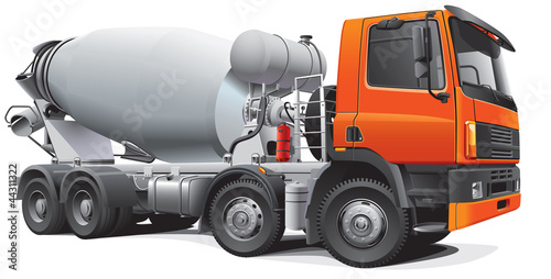 Naklejka - mata magnetyczna na lodówkę large concrete mixer