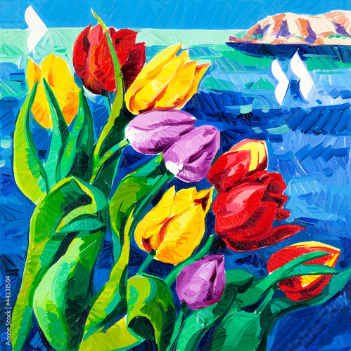 Obraz w ramie Tulips