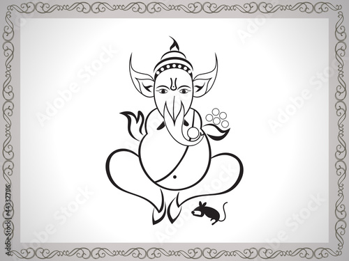 Abstract Ganesha Sketch Buy This Stock Vector And Explore Similar Vectors At Adobe Stock Adobe Stock