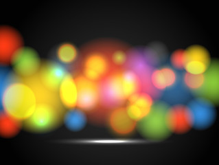 Poster - Abstract background of glowing color circles