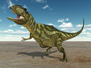 Obraz na płótnie bezdroża pustynia natura dinozaur gad