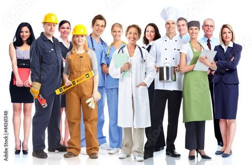 Cuadros en Lienzo Group of industrial workers.