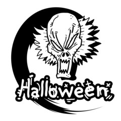 Sticker - Halloween face