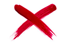 X Marks The Spot Paint Brush Cross