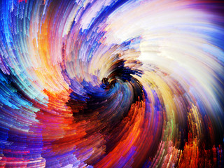 Naklejka spirala ruch wibrujący kreatywnych