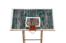 Old Wooden Basketball Hoop