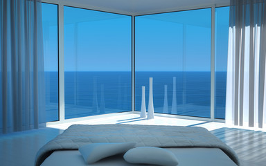 Extravagant Exclusive Design Bedroom with sea view