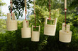 Hanging bamboo barrels