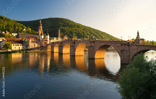 Naklejka na szafę Alte Brücke in der Abendsonne